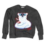 The Laundry Room  Coca Cola Polar Bear crewneck sweatshirt black Size Medium NWT Photo 0