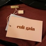 Cult Gaia ππ Carla Knit Dress ~ Full Length Gown Cut-Out Ember Brown Medium NWT Photo 12