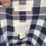 J Crew black & white check boy fit S button down shirt Photo 2