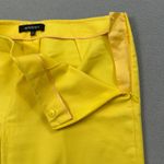 Lafayette 148 Dress Pants Women 2 30 Yellow Career Trousers Slit Hem Side Zipper Photo 5