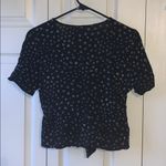 LA Hearts NWT  top! It is a front tie black top Photo 1