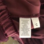 Loft Cutest Maroon Velvet Short Sleeve Top Photo 8