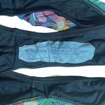 La Blanca NWT Vintage Y2K Ruched Tropical Waist Black Bikini Bottom Size 16 NEW Photo 6