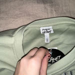 NWT Green Cropped London Crystal Sweater Size L Photo 1