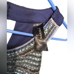 Trixxi Navy and Silver Beaded Dress Photo 1