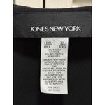 Jones New York Jones of New York Black V Wrap Front Short Flutter Sleeve Blouse Size XL Photo 1