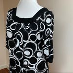 Cha Cha  Vente Black/White Print Blouse Photo 3