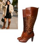 Dolce & Gabbana AUTHENTIC Y2K D&G FUR LEOPARD KNEE HIGH BOOTS US 10/41 MOB WIFE Photo 1