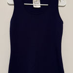 St. John  NWT Deep Purple Wool Blend Sweater Shell Tank Size P Photo 0