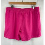 J.Crew Womens Linen Blend Pink Drawstring Shorts Size L New Size L Photo 2