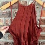 Anthropologie Elevenses  Orange Jumpsuit, S Photo 4