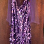 Purple Sequin Dress Size M Photo 0