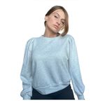 ethereal sweater paper crane small Light gray pullover crewneck, puff sleeves Photo 5