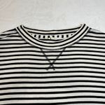 Caslon  Crewneck Stripe Drop Shoulder Top Size XXL Casual Preppy Classic Neutral Photo 2