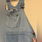 Lee EUC Laundered Bleach Denim Relaxed Fit 5 pocket Shortalls size XL Photo 2