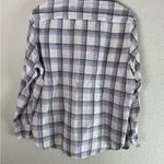 Frank & Eileen  Classic Linen Shirt in Plaid White/Blue Size S Photo 5