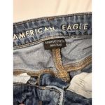 American Eagle Mom Jeans Womens 0 Blue Comfort Stretch Waistband Ripped Denim Photo 5