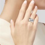 Isabel Marant To Dance Ring White Grey Marble Brass Adjustable Cocktail Designer Photo 0