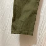 Blu Pepper Army Green Cargo Button Pockets Straight Leg High Rise Trouser Pants Photo 3