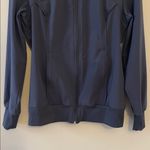 Cherokee Infinity 2-Pocket Stretch Warm-Up Scrub Jacket in Pewter Gray Size S Photo 4