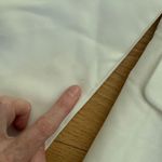 EGO  Mini Dress Fold Over Neck Long Sleeve  Bardot Size US6 White Photo 1