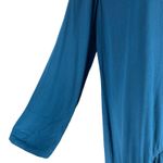 Soft Surroundings  Mirabella Moroccan Ruffle Dress Lagenlook Teal Size M Photo 4