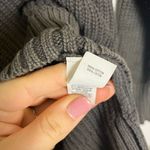 Aerie  Chunky Oversized Gray Cotton Ribbed Knit Scoop Neck Sweater Photo 5