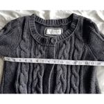 American Eagle Vintage Women’s sz Medium Cropped Pullover Gray Knitted Sweater Photo 3