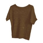 Ruby Rd  Women's Deep Brown Short Sleeve Sweater Sz Large Sku 2313 Photo 2