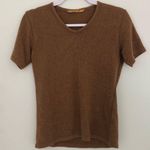 Patan Brown Short Sleeve Sweater Photo 0