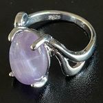 Amethyst Natural purple S925 silver woman ring size 7 Photo 2