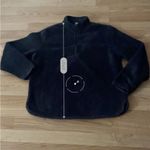 H&M Womens Long Sleeve Sherpa Pullover Quarter Zip Fuzzy Fleece Sweatshirt Large Photo 6