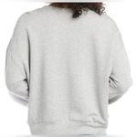 Karen Kane  grey sweatshirt with white shoulder fringe. Long sleeves. Size M. NWT Photo 1