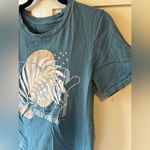 MTV Music Television Women’s Blue Palm‎ Leaf T Shirt Size XS Photo 6