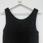 Carol Brent Vintage 50s Black Wool Sweater Knit Tank Top Size Large Photo 1
