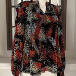 Anthropologie Akemi + Kin Balloon Sleeve Floral Chiffon Smocked Top Size S Photo 7