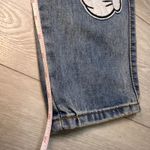 ZARA  Mickey Mouse patch Disney World Disneyland women's denim jeans pants size 6 Photo 5