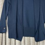 Premise  Studio Blue Cropped Open Front 3/4 Sleeve Cardigan Size Small Photo 3
