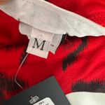 Bryn Walker  Sloan Skirt Stretch Jersey Pencil Midi Floral Red Pull On Medium NWT Photo 4