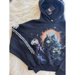 Darc Sport Howling At The Moon Owen Cropped Hoodie Black Size Small Photo 2