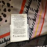 CAbi  Can Do #5948 100% Silk Black, 
White, Red, Pink, Yellow Geometric Scarf Photo 6