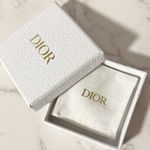Dior Christian Gold and White Crystal Logo Ring Photo 10