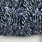 Live 4 Truth ANIMAL PRINT BALLOON PUFF LONG SLEEVES CROPPED BLOUSE Sz Large SMOCKED WAIST Photo 5