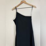 Banana Republic  Asymmetrical One Shoulder Flounce Maxi Dress Black 4 NEW $140 Photo 12