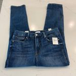 Good American NWT Good Classic Straight Leg Jeans in Indigo207 Photo 4