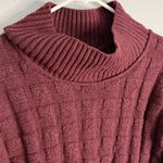 Free People  | Care Soul Searcher Mock Neck Sweater | Wine Heather Small Photo 3