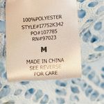 MIKEN Light Baby Blue See Through Lace Swimsuit Cover Up Medium Photo 5