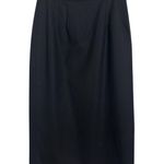 Vtg 80s Giorgio Sant Angelo Black Merino Wool Pencil Skirt Size 8 Preppy Classic Photo 1