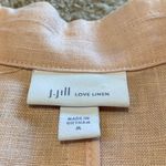 J Jill Love Linen Single Button L/S Unlined Blazer Jacket Shell Pink Sz Medium Photo 1