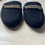 Torrid  Black & Good Chain Fur Lined Suede Mules | Size 7 Wide Width NWOT Photo 5